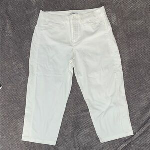 Croft & Barrow Women's White Cropped Jeans